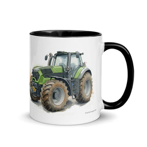 The Tractor Mugs Store Deutz-Fahr 9340 Watercolor | Mug with Color Inside Quality Farmers Merch