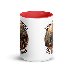 The Tractor Mugs Store Diesel Powered. Tea Fuelled | Mug with Color Inside Quality Farmers Merch