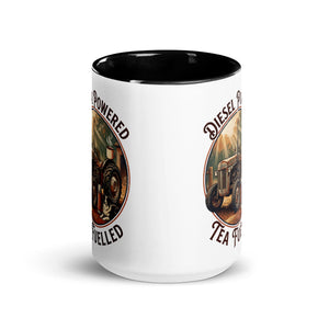 The Tractor Mugs Store Diesel Powered. Tea Fuelled | Mug with Color Inside Quality Farmers Merch