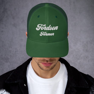 The Tractor Mugs Store Evergreen Fordson Farmer | Retro 70's Trucker Cap Quality Farmers Merch