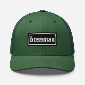 The Tractor Mugs Store Evergreen Oasis Style Retro Bossman | Trucker Cap Quality Farmers Merch