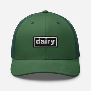 The Tractor Mugs Store Evergreen Oasis Style Retro Dairy | Trucker Cap Quality Farmers Merch