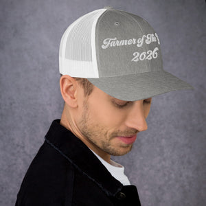 The Tractor Mugs Store Farmer of The Year 2026 | Retro 70's Trucker Cap Quality Farmers Merch