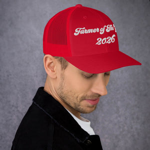 The Tractor Mugs Store Farmer of The Year 2026 | Retro 70's Trucker Cap Quality Farmers Merch