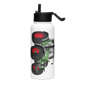 The Tractor Mugs Store Fendt 820 VArio TMS | Stainless steel water bottle with a straw lid Quality Farmers Merch
