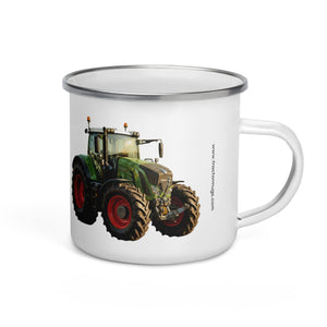 The Tractor Mugs Store Fendt 930 Vario S4 Oil Painting | Enamel Mug Quality Farmers Merch