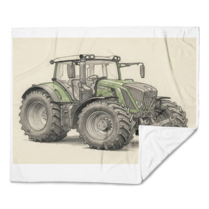 The Tractor Mugs Store Fendt 930 Vario S4 Pencil Sketch | Throw Blanket Quality Farmers Merch