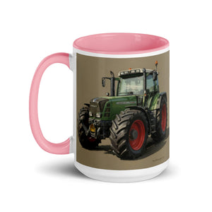 The Tractor Mugs Store Fendt Favorit 818 Oil Painting | Mug with Color Inside Quality Farmers Merch