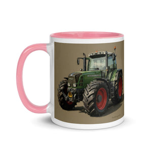 The Tractor Mugs Store Fendt Favorit 818 Oil Painting | Mug with Color Inside Quality Farmers Merch