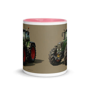 The Tractor Mugs Store Fendt Favorit 818 Oil Painting | Mug with Color Inside Quality Farmers Merch