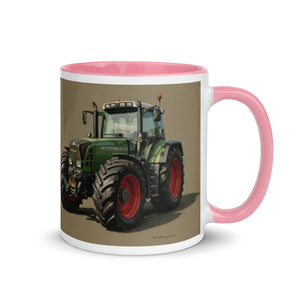 The Tractor Mugs Store Fendt Favorit 818 Oil Painting | Mug with Color Inside Quality Farmers Merch