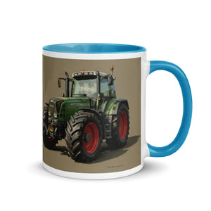 The Tractor Mugs Store Fendt Favorit 818 Oil Painting | Mug with Color Inside Quality Farmers Merch