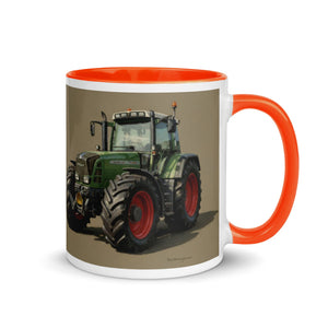 The Tractor Mugs Store Fendt Favorit 818 Oil Painting | Mug with Color Inside Quality Farmers Merch