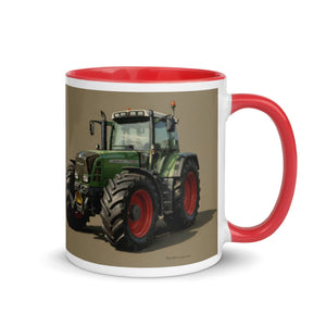 The Tractor Mugs Store Fendt Favorit 818 Oil Painting | Mug with Color Inside Quality Farmers Merch