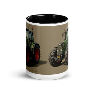 The Tractor Mugs Store Fendt Favorit 818 Oil Painting | Mug with Color Inside Quality Farmers Merch