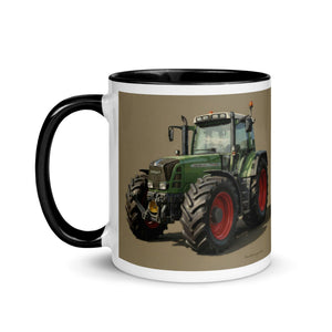 The Tractor Mugs Store Fendt Favorit 818 Oil Painting | Mug with Color Inside Quality Farmers Merch