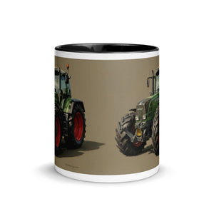 The Tractor Mugs Store Fendt Favorit 818 Oil Painting | Mug with Color Inside Quality Farmers Merch