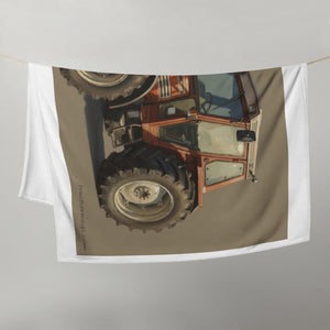 The Tractor Mugs Store FIAT 110-90 DT Oil Painting | Throw Blanket Quality Farmers Merch