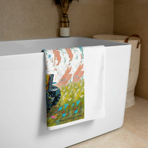 The Tractor Mugs Store FIAT 90-90 DT Splash Art | Towel Quality Farmers Merch