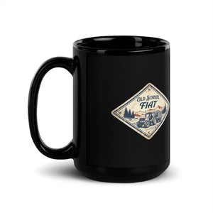 The Tractor Mugs Store FIATAGRI F130 OLD SCHOOL FIAT Heritage | Black Mug Quality Farmers Merch