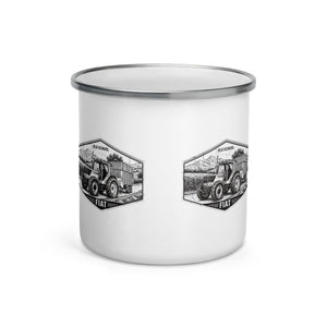 The Tractor Mugs Store FIATAGRI F130 OLD SCHOOL FIAT Moose | Enamel Mug Quality Farmers Merch