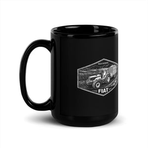 The Tractor Mugs Store FIATAGRI F140 OLD SCHOOL FIAT Moose | Black Mug Quality Farmers Merch