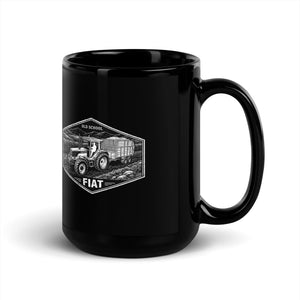 The Tractor Mugs Store FIATAGRI F140 OLD SCHOOL FIAT Moose | Black Mug Quality Farmers Merch
