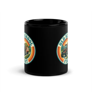 The Tractor Mugs Store FIATAGRI F140 OLD SCHOOL FIAT Retro | Black Mug Quality Farmers Merch