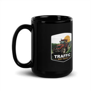 The Tractor Mugs Store FIATAGRI F140 TRAFFIC WHAT TRAFFIC? Bright | Black Mug Quality Farmers Merch