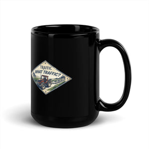 The Tractor Mugs Store FIATAGRI F140 TRAFFIC WHAT TRAFFIC? Heritage | Black Mug Quality Farmers Merch