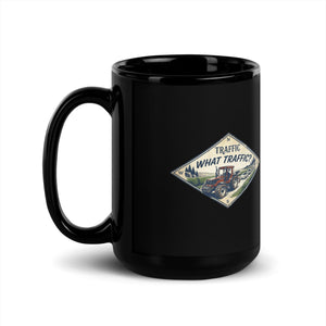 The Tractor Mugs Store FIATAGRI F140 TRAFFIC WHAT TRAFFIC? Heritage | Black Mug Quality Farmers Merch