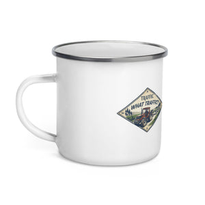The Tractor Mugs Store FIATAGRI F140 TRAFFIC WHAT TRAFFIC? Heritage | Enamel Mug Quality Farmers Merch
