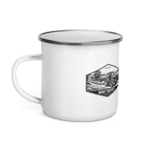 The Tractor Mugs Store FIATAGRI F140 TRAFFIC WHAT TRAFFIC? Moose | Enamel Mug Quality Farmers Merch
