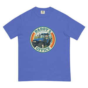 The Tractor Mugs Store Flo Blue New Holland TM 155 DADDY'S OFFICE Retro | Unisex Premium T-shirt Quality Farmers Merch