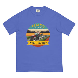 The Tractor Mugs Store Flo Blue / S FIATAGRI F140 TRAFFIC WHAT TRAFFIC? Outdoor | Unisex Premium T-shirt Quality Farmers Merch