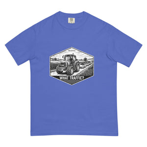 The Tractor Mugs Store Flo Blue / S John Deere 6930 TRAFFIC WHAT TRAFFIC? Moose | Unisex Premium T-shirt Quality Farmers Merch