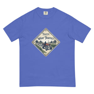 The Tractor Mugs Store Flo Blue / S Massey Ferguson 135 TRAFFIC WHAT TRAFFIC? Heritage | Unisex Premium T-shirt Quality Farmers Merch
