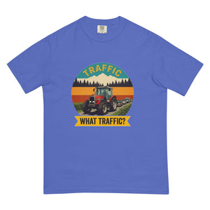 The Tractor Mugs Store Flo Blue / S Massey Ferguson 3075 TRAFFIC WHAT TRAFFIC? Outdoor | Unisex Premium T-shirt Quality Farmers Merch