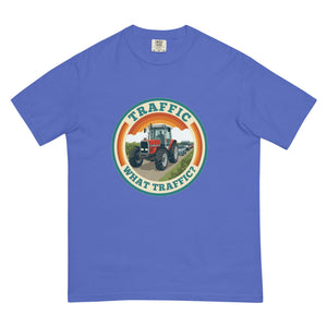 The Tractor Mugs Store Flo Blue / S Massey Ferguson 3075 TRAFFIC WHAT TRAFFIC? Retro | Unisex Premium T-shirt Quality Farmers Merch