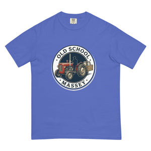 The Tractor Mugs Store Flo Blue / S Massey Ferguson 35X OLD SCHOOL MASSEY Engraving | Unisex Premium T-shirt Quality Farmers Merch