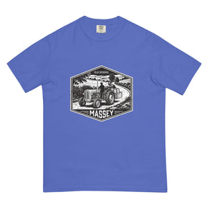 The Tractor Mugs Store Flo Blue / S Massey Ferguson 35X OLD SCHOOL MASSEY Moose | Unisex Premium T-shirt Quality Farmers Merch