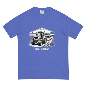 The Tractor Mugs Store Flo Blue / S Massey Ferguson 6480 TRAFFIC WHAT TRAFFIC? Moose | Unisex Premium T-shirt Quality Farmers Merch