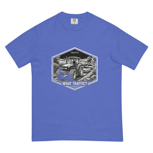 The Tractor Mugs Store Flo Blue / S New Holland TM 135 TRAFFIC WHAT TRAFFIC? Moose | Unisex Premium T-shirt Quality Farmers Merch