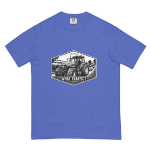 The Tractor Mugs Store Flo Blue / S New Holland TM 155 TRAFFIC WHAT TRAFFIC? Moose | Unisex Premium T-shirt Quality Farmers Merch