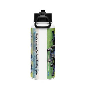 The Tractor Mugs Store Ford '000 Series Advert | Stainless steel water bottle with a straw lid Quality Farmers Merch