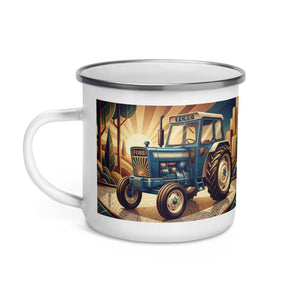The Tractor Mugs Store Ford 5000 | Art Deco Enamel Mug Quality Farmers Merch