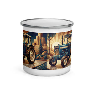 The Tractor Mugs Store Ford 5000 | Art Deco Enamel Mug Quality Farmers Merch