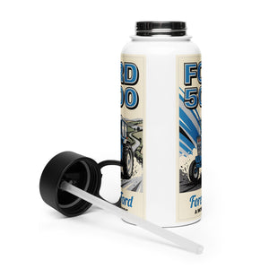 The Tractor Mugs Store Ford 5000 Retro | Stainless Steel Water Bottle Quality Farmers Merch