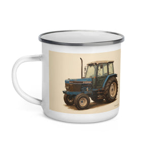 The Tractor Mugs Store Ford 6640 Oil-Painting | Enamel Mug Quality Farmers Merch