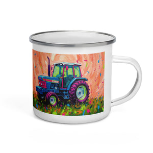 The Tractor Mugs Store Ford 6640 Splash Art | Enamel Mug Quality Farmers Merch